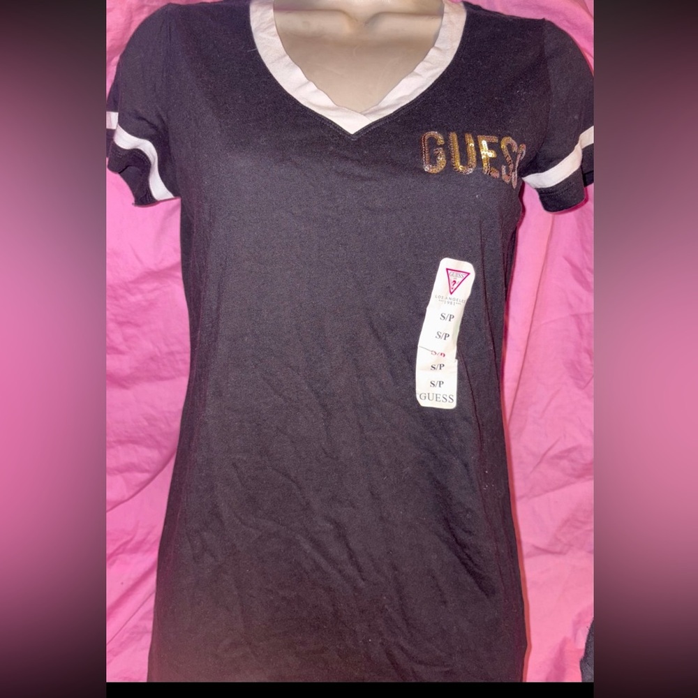 Guess sequin bling T-shirt